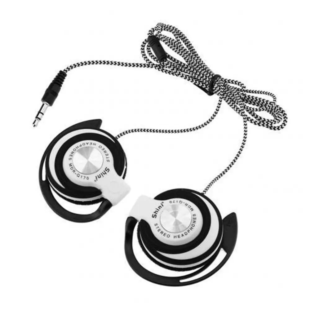 Sports Running FM and Over-ear for Phones/MP3/MP4 HIFI Stereo Wired Headphones Bass Headset Wired Earphone Ear Hanging