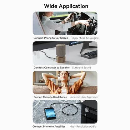 Vention 3.5mm Jack Audio Cable for Headphone Xiaomi Laptop Jack 3.5 Male to Male Car Aux Cable Jack 3.5 Speaker Cable Audio Cord