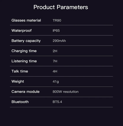 2026New 4K HD Photochromism AI Smart Glasses 800W Pixel Camera 1080P Video AI Chat Music Player Call AI Sports Smart Glasses Man