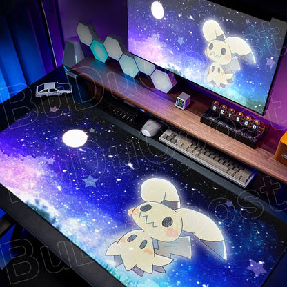 90x40cm Pokemon Mimikyu Mouse Mat Washable Notbook Gamer Keyboard Carpet XXL HD Print Non-slip Rubber Desk Computer Extended Pad