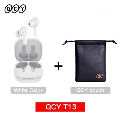 QCY T13 Wireless Smart Headphone BT5.1 TWS Earphone 4 Mic ENC HD Call Headset Touch Control Earbuds Long Standby 40H