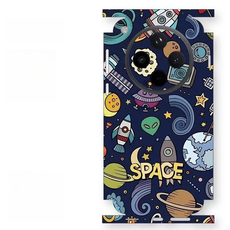 XRT Material Colorful Cute Pattern Matte Film Wrap Skin Phone Sticker For Oppo Find X9 X8 X7 /X7 ULTRA Cartoon Sticker