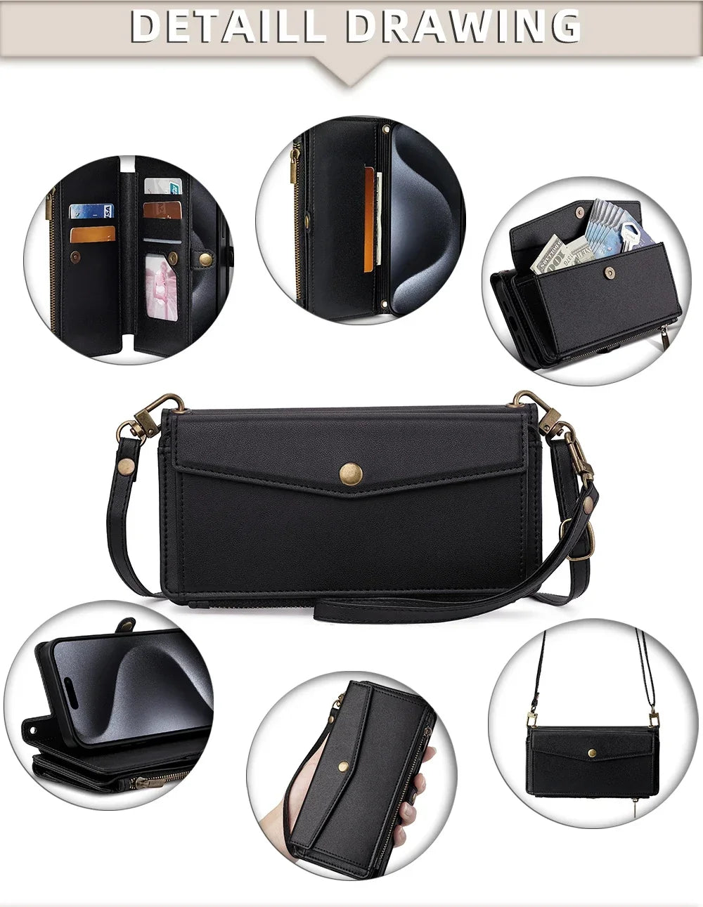 Flip Cover Wallet Phone Case For Samsung Galaxy S26 S25 S24 S23 S22 S21 FE Plus Ultra Edge 5G PU Leather Multi-Functional Bags