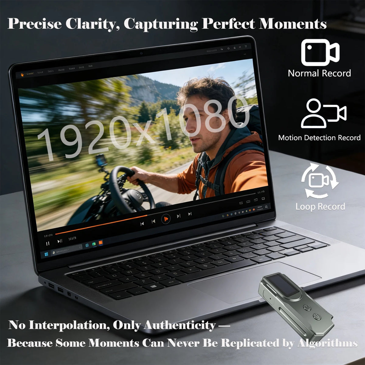 Finger-Tip Cameras, Compact Portable Action Cameras, With Display, Full HD Mini Pocket Vlogging Camera