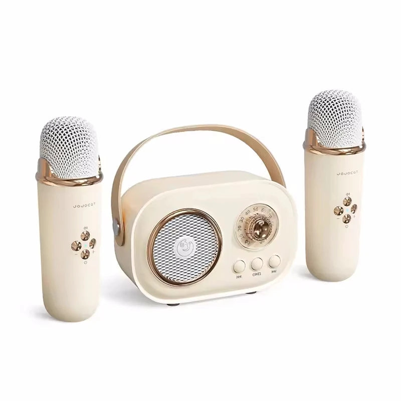 Karaoke Portable Wireless Bluetooth Speaker With Microphone Machine Radio FM Caixa De Som Mini Sound Box Music Small Column Mp3