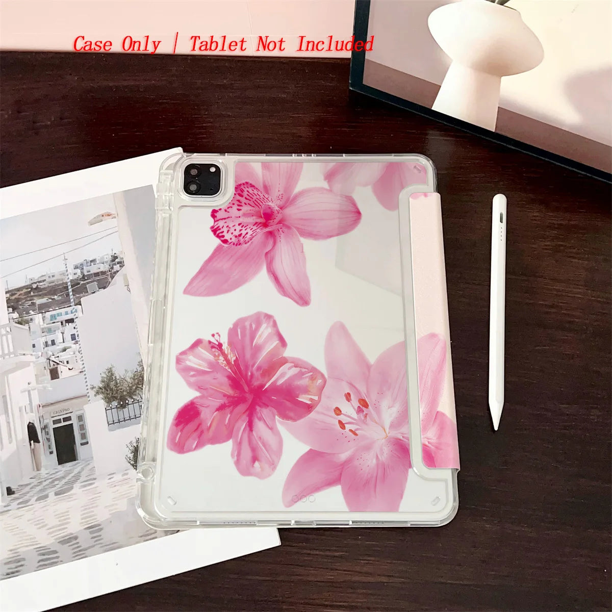Y-Shape Foldable Stand Fresh Printed iPad Case, Auto Sleep/Wake, Fashion Minimalist Style, Fits Various Apple Models . 8 Styles