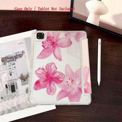 Y-Shape Foldable Stand Fresh Printed iPad Case, Auto Sleep/Wake, Fashion Minimalist Style, Fits Various Apple Models . 8 Styles