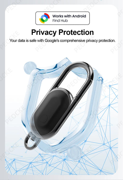 1-4 Pack Android Alternative to AirTag Smart Keychain Tag Anti-Lost GPS Tracker Bluetooth Locator Works With Google Find Hub