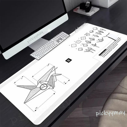 Black And White Large Mouse Pad 100x50cm Computer Mousepad Company Gaming Mausepad Keyboard Mat Office Desk Mats Abstract Art