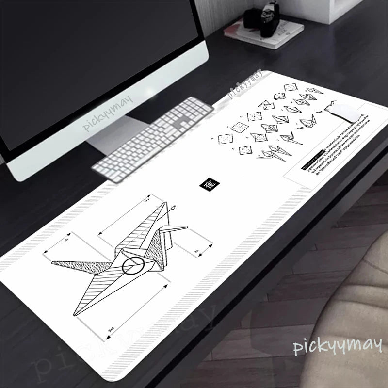 Black And White Large Mouse Pad 100x50cm Computer Mousepad Company Gaming Mausepad Keyboard Mat Office Desk Mats Abstract Art