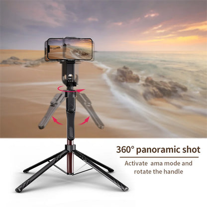FANGTUOSI Long 185cm 360 Rotation Stabilizer, Selfie Stick Tripod for Smartphone Camera With Bluetooth Shutter for Live Video