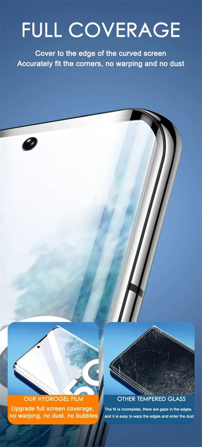 5 Pcs Full Cover Hydrogel Film For Samsung S26 S25 S24 S23 Ultra Plus S24 FE Galaxy A56 A55 A36 A35 A16 A15 Screen Protector