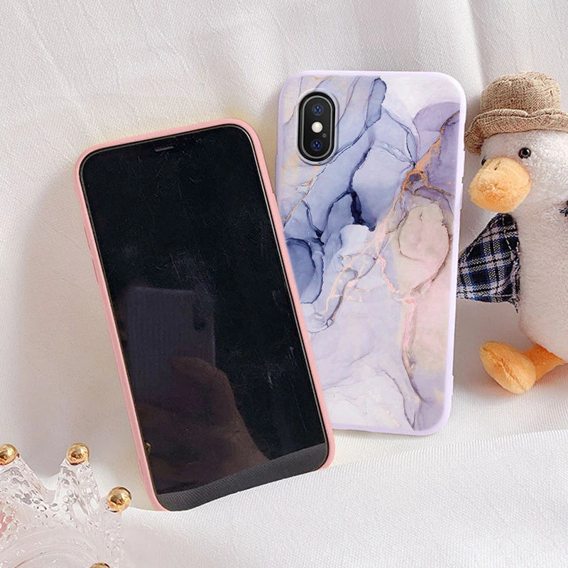 Fashion Marble Cover For iphone X XS MAX Soft Protective Cases Silicone Coque Bumper Fundas For iphone X XSMA iphoneX Shell Bags