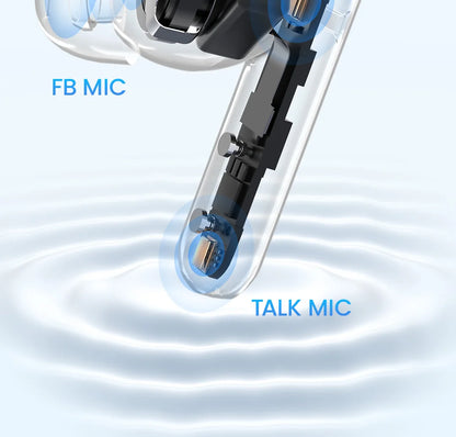 HAYLOU Mori Pro Bluetooth 5.4 Earphones Wireless  43dB Adaptive Hybrid ANC Hi-Res LDAC Earbuds 6 Mic Headphones 28H Battery Life