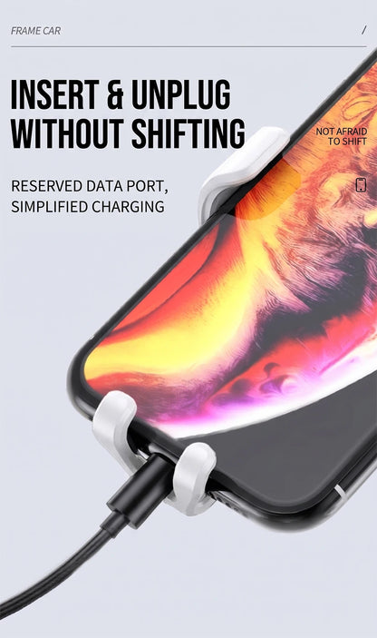 Car Air Vent Mount Auto Phone Holder Gravity Triangular Hold One Hand Operation For Cell Phones Navigation Car Phone Stand