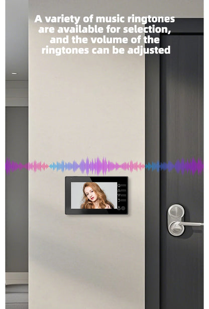 4.3 Inch HD Display Visual Peephole Video Doorbell 145 Degree Angel 1 Megapixel Camera PIR Motion Detection Night Vision Cat Eye