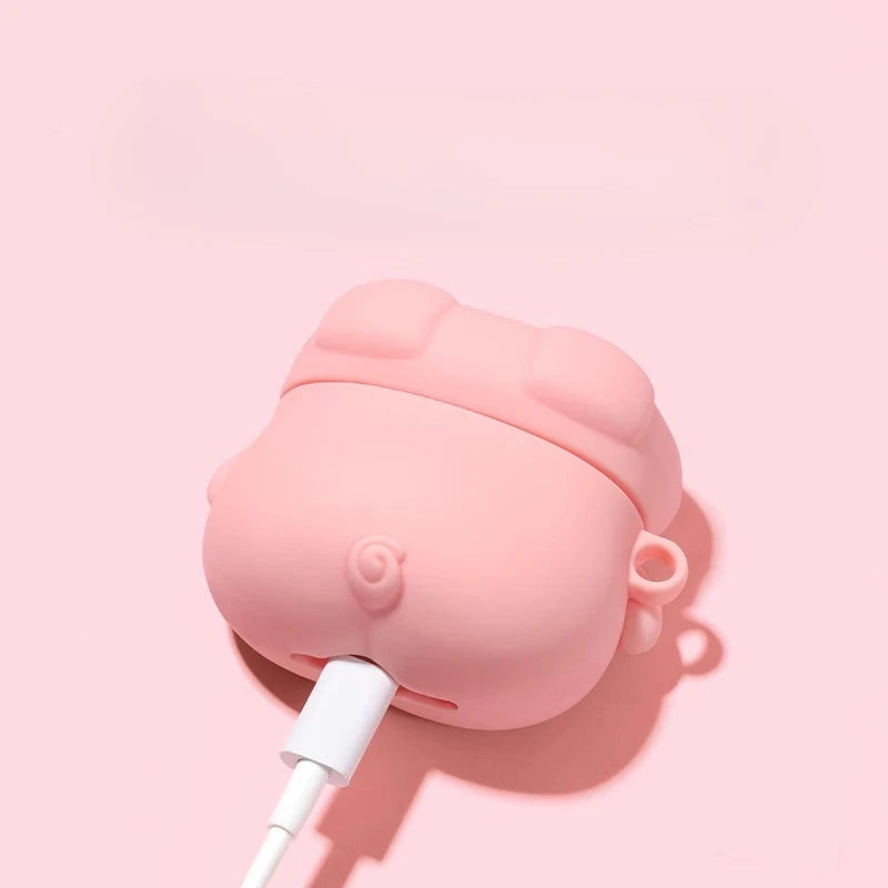 2025 Cute Kawaii 3D Pig Cover For AirPods 4 Case Cartoon Cute Earphone Case For AirPods Pro 2 3 Charging Cover Piggy Soft Case