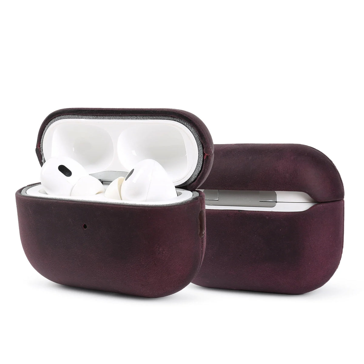 Crazy Horse Genuine Leather Case For Airpods Pro 3 Cases Airpods 5 3 4 Handmade Wireless Bluetooth Earphone Box Protective Shell
