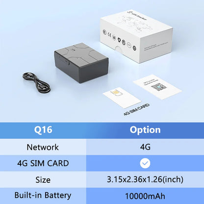 Strong Magnet 4G Car GPS Tracker Vehicle Locator Vibration Alarm Long Standby 20000/10000mAH Battery with Free APP