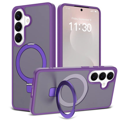 Magnetic for Magsafe Phone Case for Samsung Galaxy S25 Edge S26 Ultra S24 FE S23 A06 A07 A17 A16 A36 A56 Ring Holder Hard Cover