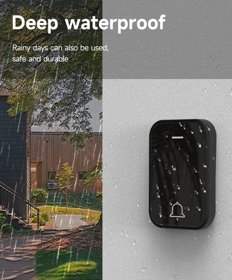 Acrylic Decoration Does Not Require Batteries Kinetic Energy Door Bell Household Waterproof Wireless Electronic Doorbell