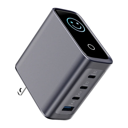ACEFAST US Plug GaN 140W Fast Charging Phone Charger LED Display Screen For iPhone 17/16 Pro Max USB C USB A Wall Travel Adapter