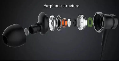 Original Xiaomi Earphone Wired 3.5MM In-ear Sport Music Headphone with Mic HiFi Gaming Headset For Redmi POCO Huawei Samsung