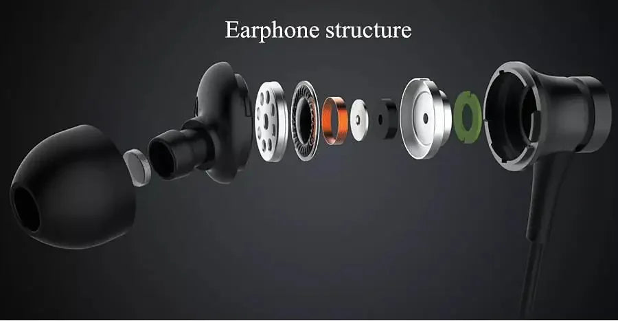 Original Xiaomi Earphone Wired 3.5MM In-ear Sport Music Headphone with Mic HiFi Gaming Headset For Redmi POCO Huawei Samsung