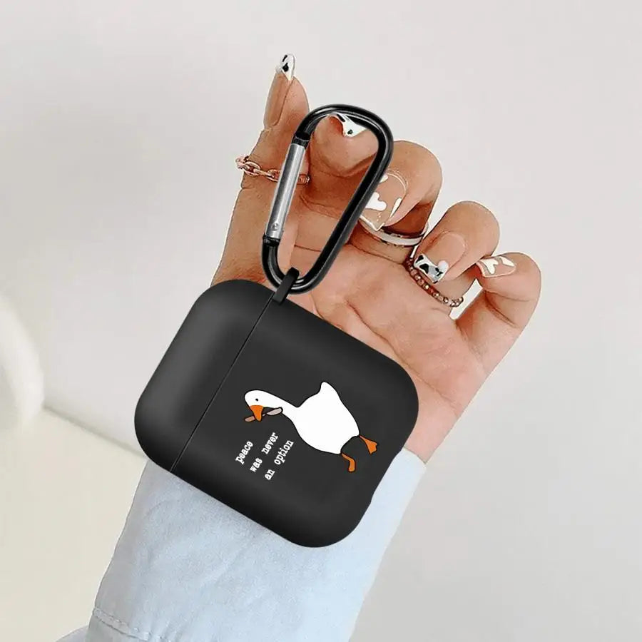 Case For Airpods Pro2 2 3 4 1 Pro3 Pro Earphone Cases Cover Cute Cartoon Duck