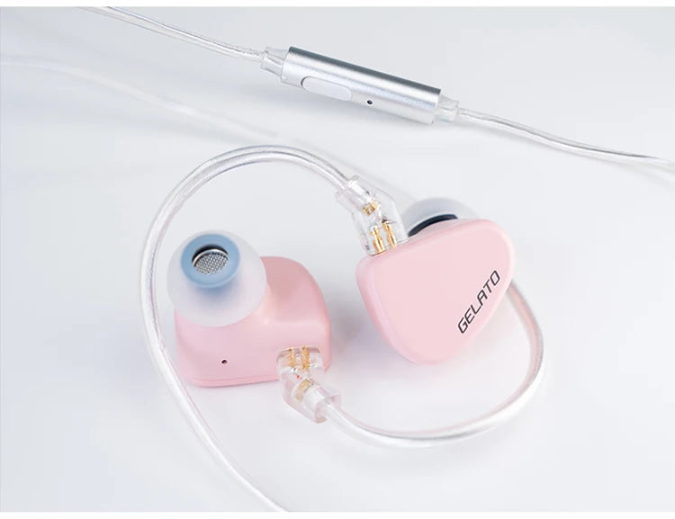 iBasso Jr. Gelato HiFi Wired Earphones In Ear Music Headphones High Quality Sport Headset Customized Pc Gamer Accessories Gifts