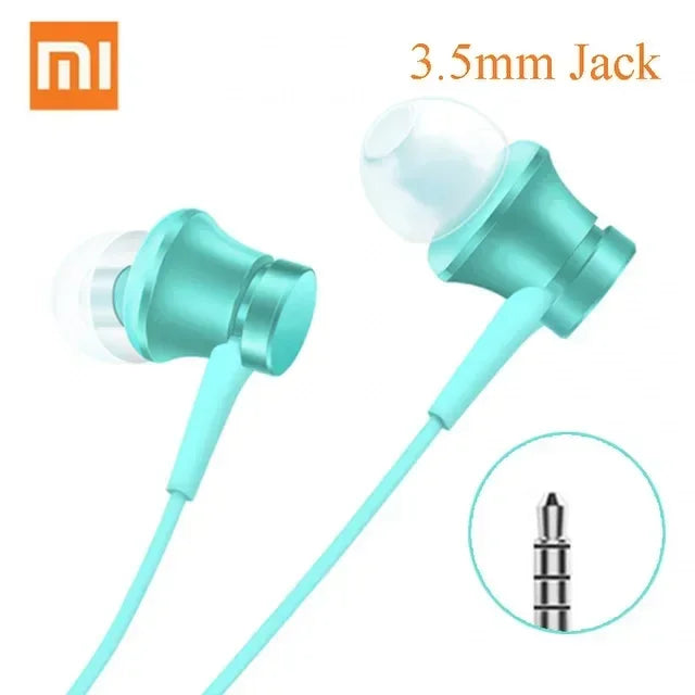 Original Xiaomi Earphone Wired 3.5MM In-ear Sport Music Headphone with Mic HiFi Gaming Headset For Redmi POCO Huawei Samsung
