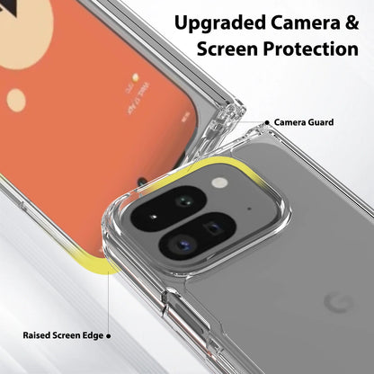 Case For Google Pixel 9 Pro Fold Fold2 Luxury Acrylic Transparent Folding Cover For Pixel9 Pro Fold Thin Shockproof Bumper Funda