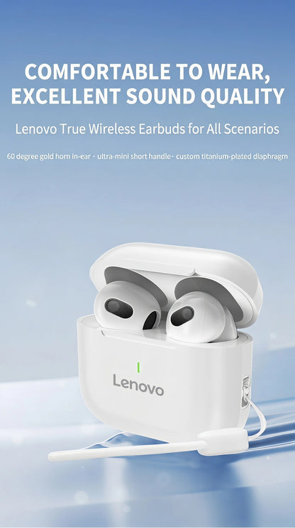 Original Lenovo A6 PRO TWS Wireless Earphone Bluetooth 5.0  HD Calls Touch Control Earbuds Gaming Headphones With Mic
