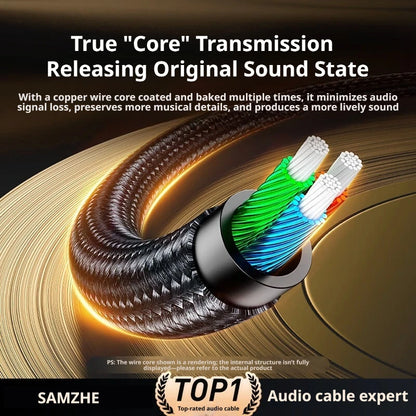 SAMZHE Jack Aux Cable 3.5mm Audio Cord Aux Jack 3.5 Male to Male Cable Jack 3.5 Audio Cord for Phone Car Headphones Speaker MP3