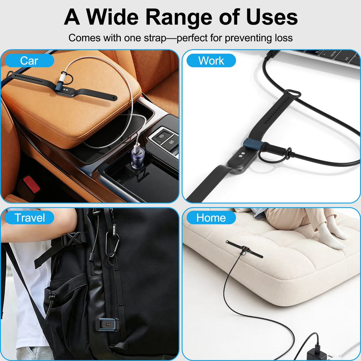 USB-C Charging Adapter Converter For Xiaomi Band 10 9 8 NFC/8 9 Pro/8 9 Active/Redmi Watch 6 5 Active 4/6 5 Lite/Redmi Band 2 3