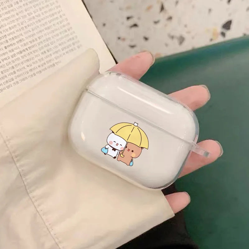 Cute Cartoon Bubu Dudu Couple Earphone Case for Airpods 4th 3rd 2 Pro 3 Soft Cover for Airpod 2 3 1 Protective Accessorie Shell