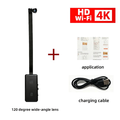 HD4K mini Wi-Fi Camera, Supports Remote Viewing, Motion Detection, Optional Macro Lens, Home Nanny Style Camera