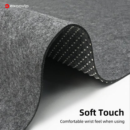 EXCO Felt Desk Mat Large Mouse Keyboard Pad Computer Desktop Protector Non-Slip Base for Office Home Durable Washable