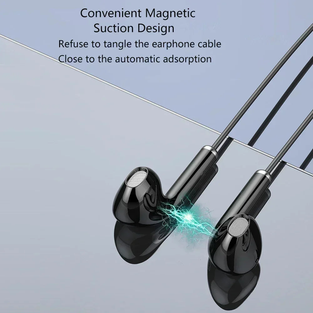TWS Magnetic Wireless Headphones Neckband Bluetooth 5.2 Earphone Headset Sports Running Waterproof Earbud Wireless with Mic