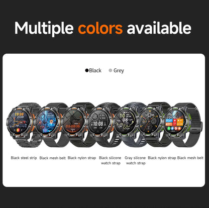 New Technology 2026 Offline Map GPS Smart Watch Men 1200mAh Battery Waterproof Compass Altimeter 100+Sports Military Smart Watch