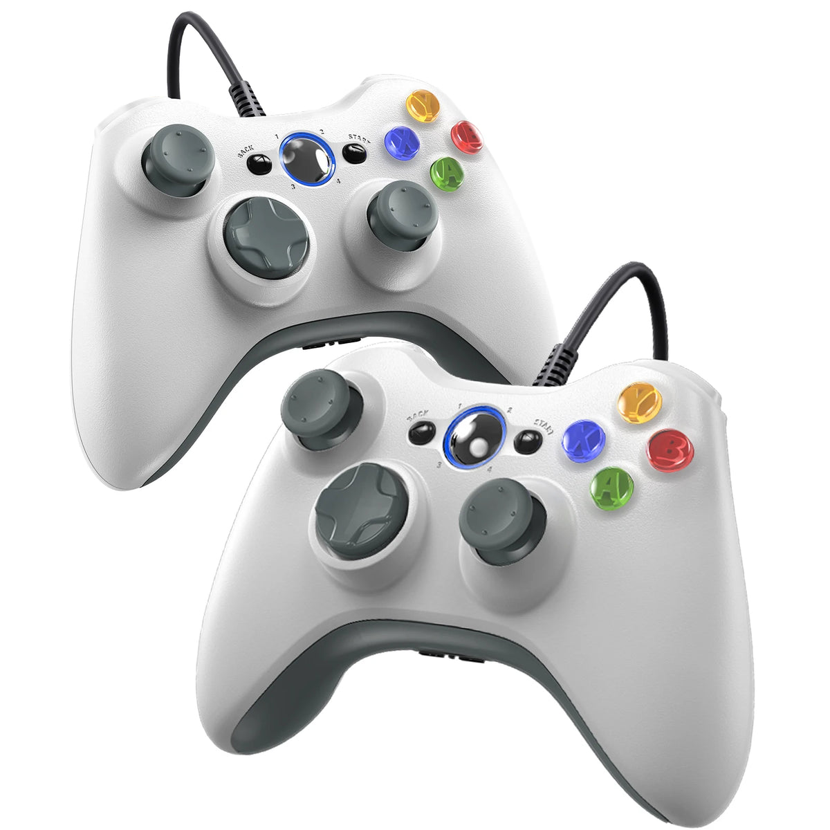 For Xbox 360 Slim/Lite/E/PC Controller,Wireless/Wired Game Remote Control 6-axis Gryo Dual Vibration Precision Joystick Gamepads