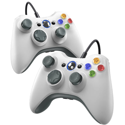 For Xbox 360 Slim/Lite/E/PC Controller,Wireless/Wired Game Remote Control 6-axis Gryo Dual Vibration Precision Joystick Gamepads