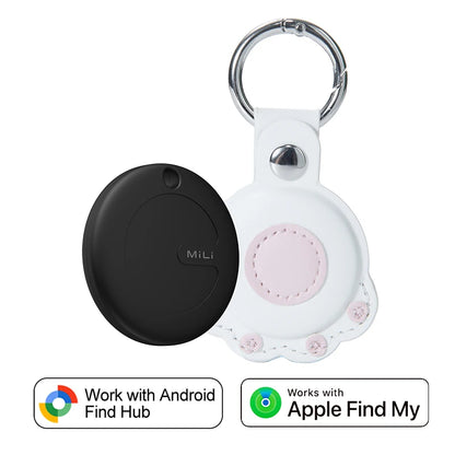 Dual System MiLi MiTag Smart Location Tag Bluetooth GPS Tracker Locator Keys Finder Works With Apple Find My & Google Find Hub