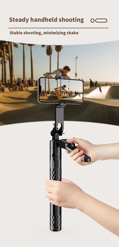 FANGTUOSI Long 185cm 360 Rotation Stabilizer, Selfie Stick Tripod for Smartphone Camera With Bluetooth Shutter for Live Video