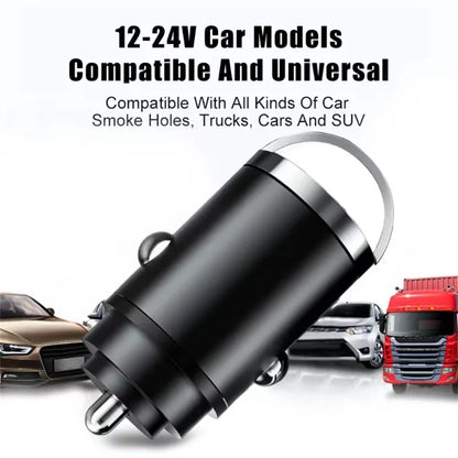 USB 100W Mini Car Charger Fast Charging Head Cigarette Lighter in Car For Xiaomi Samsung Huawei QC3.0 PD Type C Car Phone Charge