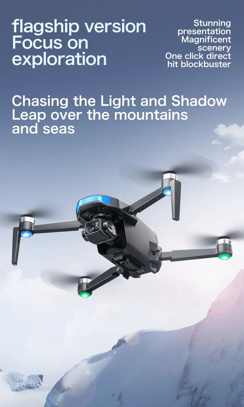 Original S-X1 GPS Drone 8K HD Professional Camera Three-axis Gimbal WIFI Obstacle Avoidance Quadcopter Brushless Toy Gift