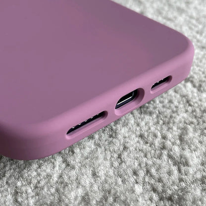 Official Candy Color Silicone Case for iPhone 17 18Pro Max 18 Pro 15 16 14 13 12 13mini Camera Lens Protective Bumper Back Cover