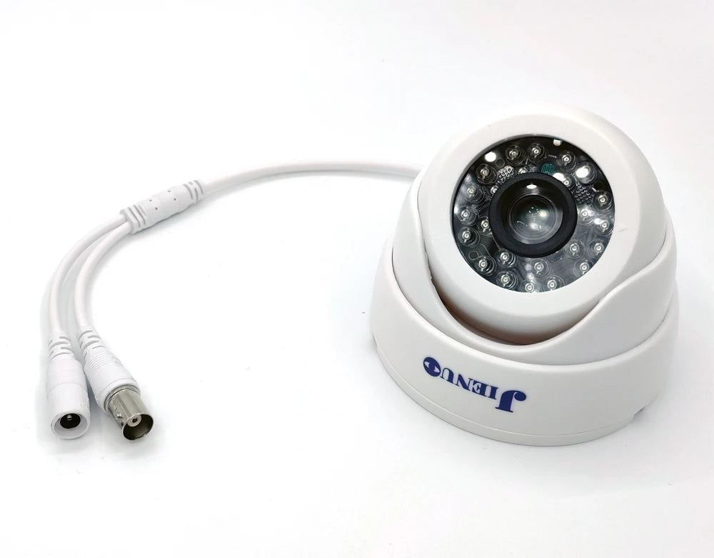 JIENUO 4K CCTV AHD 1080p Camera White Dome Security Infrared Night Vision 5MP TVI CVI 2mp Video Home Front Rear View Cam System