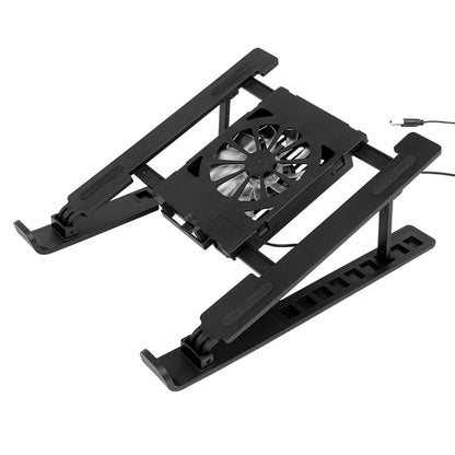Adjustable Tablet Laptop Cooling Stand with Foldable Design Portable Air-Cooled Monitor Holder for Various Scenarios