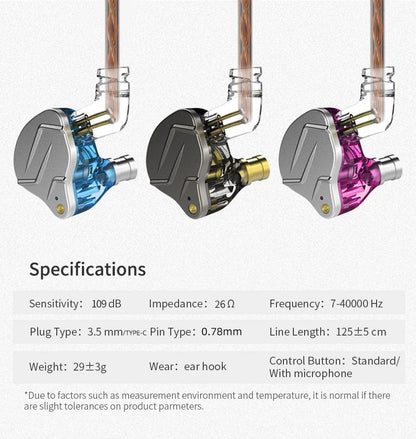 KZ ZSN PRO 1BA+1DD Hybrid technology HIFI Metal In Ear Earphones Bass Earbud Sport Noise Cancelling Headset ZST X AS10 ZS10 ST1
